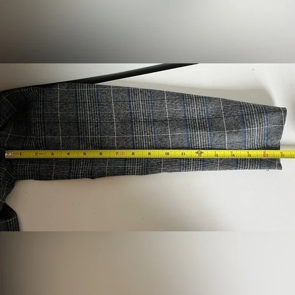 NWOT Kasper Women's Gray Blue Houndstooth Plaid Lined Blazer 4 P - Picture 11 of 12